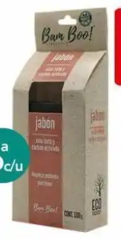 Farmacia San Pablo Bam boo jabón vino tinto y carbón activado 100 g oferta