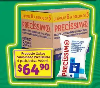 Soriana Híper Producto Lácteo combinado Precíssimo 6 pack, bolsa. 900 ml. oferta