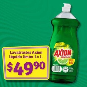 Soriana Híper Lavatrastes Axion Líquido Limón 1.4 L. oferta