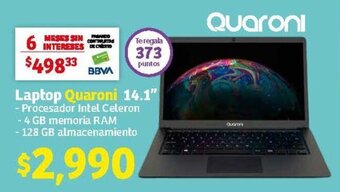 Soriana Híper Laptop Quaroni 14.1" oferta