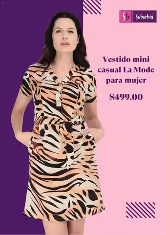 Suburbia Vestido mini casual La Mode para mujer oferta