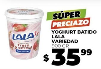 Merco YOGHURT BATIDO LALA VARIEDAD 900 GR oferta