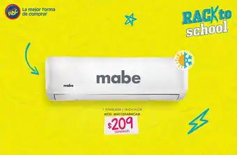 RAC mabe 1 TONELADA / FRÍO-CALOR MOD. MMT12HABWCAM SEMANALES oferta