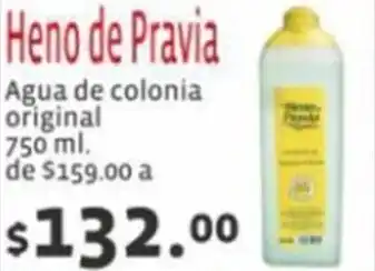 Farmacias San Isidro y San Borja Heno de Pravia Agua de colonia original 750 ml. oferta