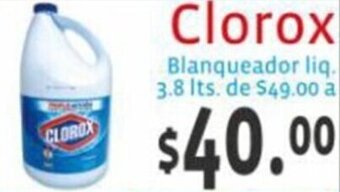 Clorox Blanqueador liq. 3.8 Its.