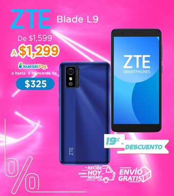 Telcel ZTE Blade L9 SMARTPHONES oferta