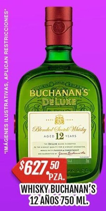 WHISKY BUCHANAN'S 12 AÑOS 750 ML.