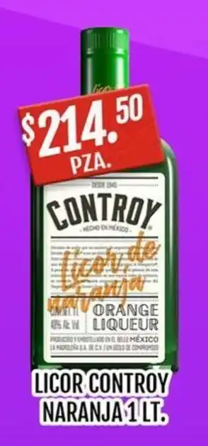 LICOR CONTROY NARANJA 1 LT.