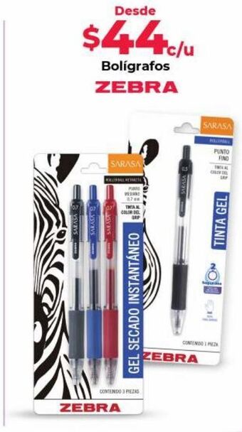 Bolígrafos zebra