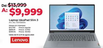 Office Depot Laptop lenovo oferta