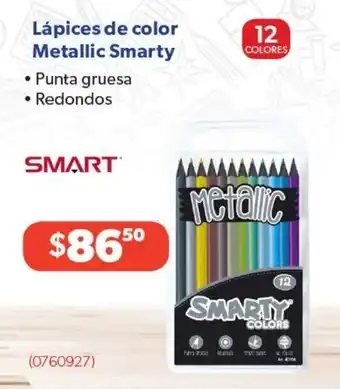 Lápices de color Metallic Smarty 12 colores