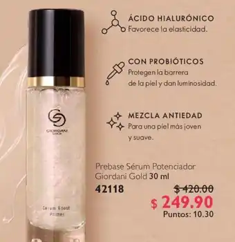 Prebase Sérum Potenciador Giordani Gold 30 ml