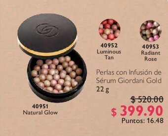 Oriflame Perlas con Infusión de Sérum Giordani Gold 22 g oferta