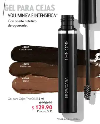 Oriflame Gel para Cejas The ONE 5 ml oferta