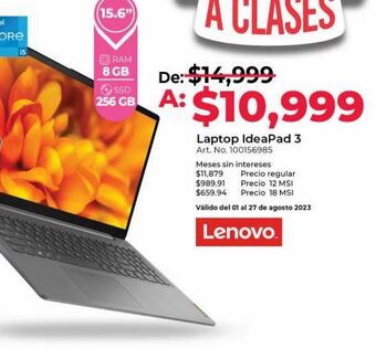 Office Depot Laptop lenovo oferta