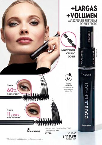 Máscara para Pestañas The ONE Doble Efecto 8 ml
