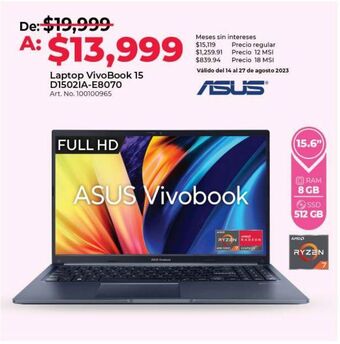 Laptop asus