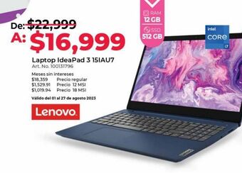Office Depot Laptop lenovo oferta