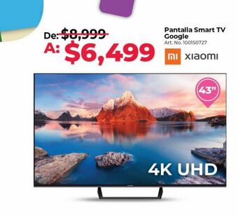 Office Depot Pantalla smart tv google oferta