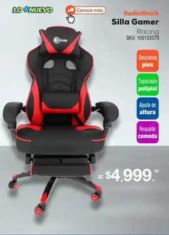 RadioShack Silla gamer oferta