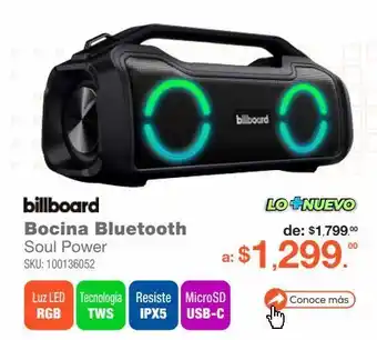 RadioShack Bocinas bluetooth billboard oferta