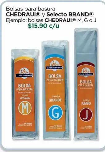 Chedraui Bolsas para basura chedraui y selecto brand oferta