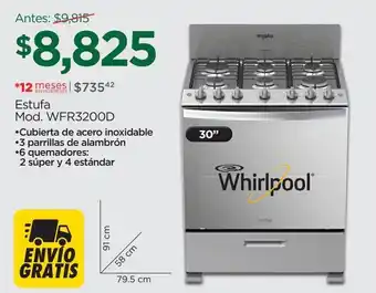Chedraui Estufa whirlpool oferta