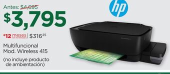 Chedraui Impresora multifuncional hp oferta