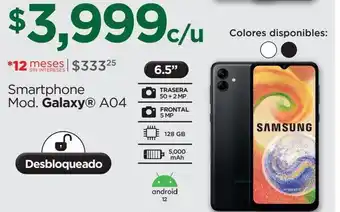 Chedraui Smartphone samsung oferta
