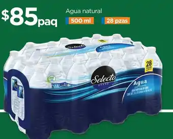 Chedraui Agua natural 500ml 28 pzas oferta