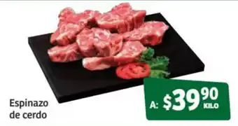 Soriana Súper Espinazo de cerdo oferta