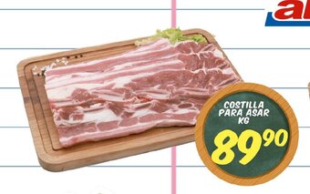 Alsuper Costilla Para Asar kg oferta