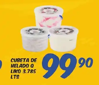 Cubeta De Helado O Liko 3.785 Lts