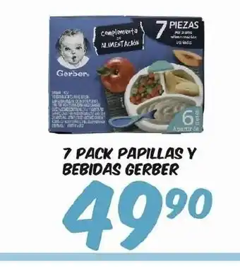 7 Pack Papillas Y Bebidas Gerber