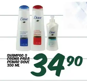 Alsuper Shampoo O Crema Para Peinar Dove 300mL oferta