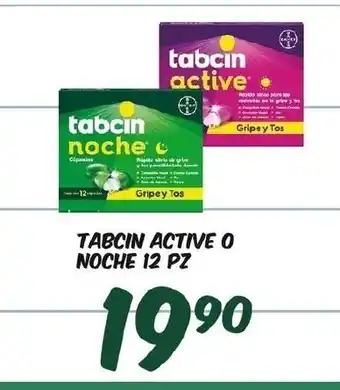 Tabcin Active O Noche 12 Pz