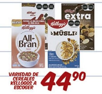 Alsuper Variedad De Cereales Kellogg's A Escoger oferta