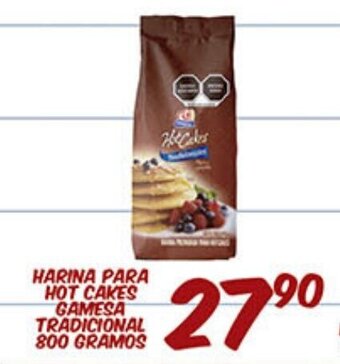 Alsuper Harina Para Hot Cakes Gamesa Tradicional 800 Gramos oferta