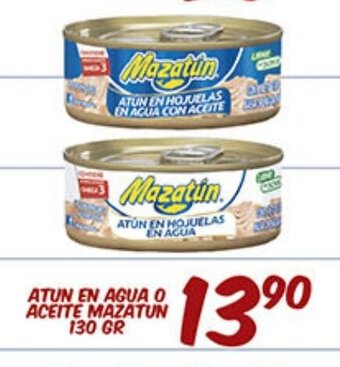 Alsuper Atun En Agua O Aceite Mazatun 130Gr oferta