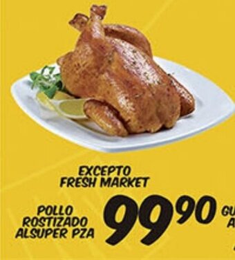 Alsuper Pollo Rostizado Alsuper Pza oferta