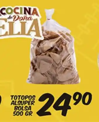 Totopos Alsuper Bolsa 500Gr