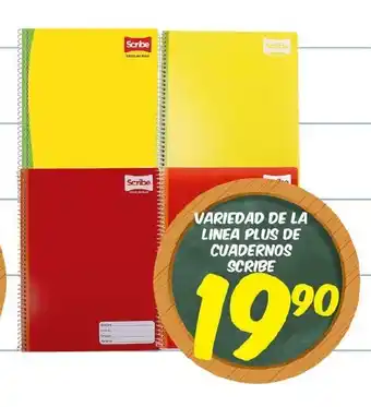 Alsuper Variedad De La Linea Plus De Cuadernos Scribe oferta