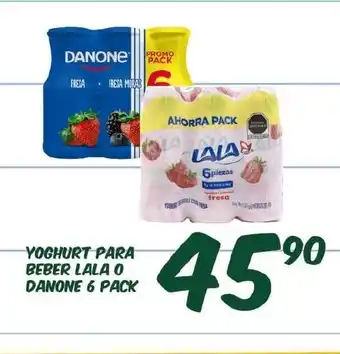 Yoghurt Para Beber Lala O Danone 6 Pack