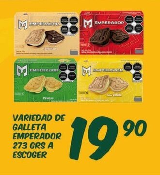 Alsuper Variedad De Galleta Emperador 273Grs A Escoger oferta