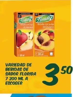 Alsuper Variedad De Bebidas De Sabor Florida 7 200ml A Escoger oferta
