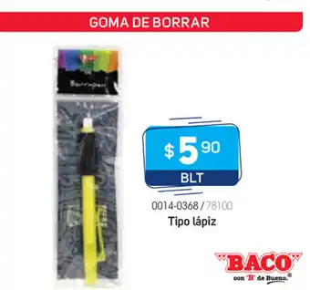 Baco - Goma De Borrar Tipo Lapiz