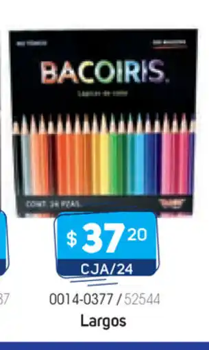 Baco - Lapices De Color Redondo Largos CJA/24