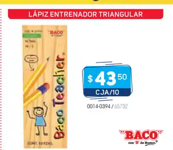 Tony Super Papelerías Baco - Lapiz Entrenador Triangular CJA / 10 oferta