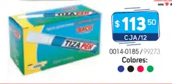 Tony Super Papelerías Baco - Marcador Para Pizarron CJA/12 oferta