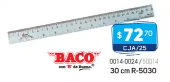 Tony Super Papelerías Baco - Regla Plastico 30cm R-5030 CJA/25 oferta